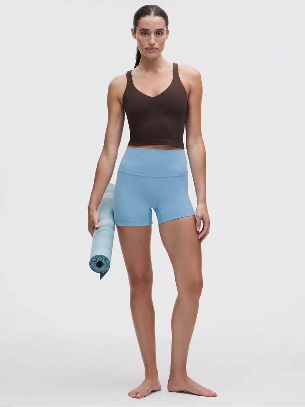 Lululemon align high rise 4” Light Blue High-Waist Women’s Active Shorts - Picture 3 of 3
